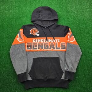 Cincinnati Bengals Hoodie Sweatshirt Mens Small Pullover NFL Football Hands High